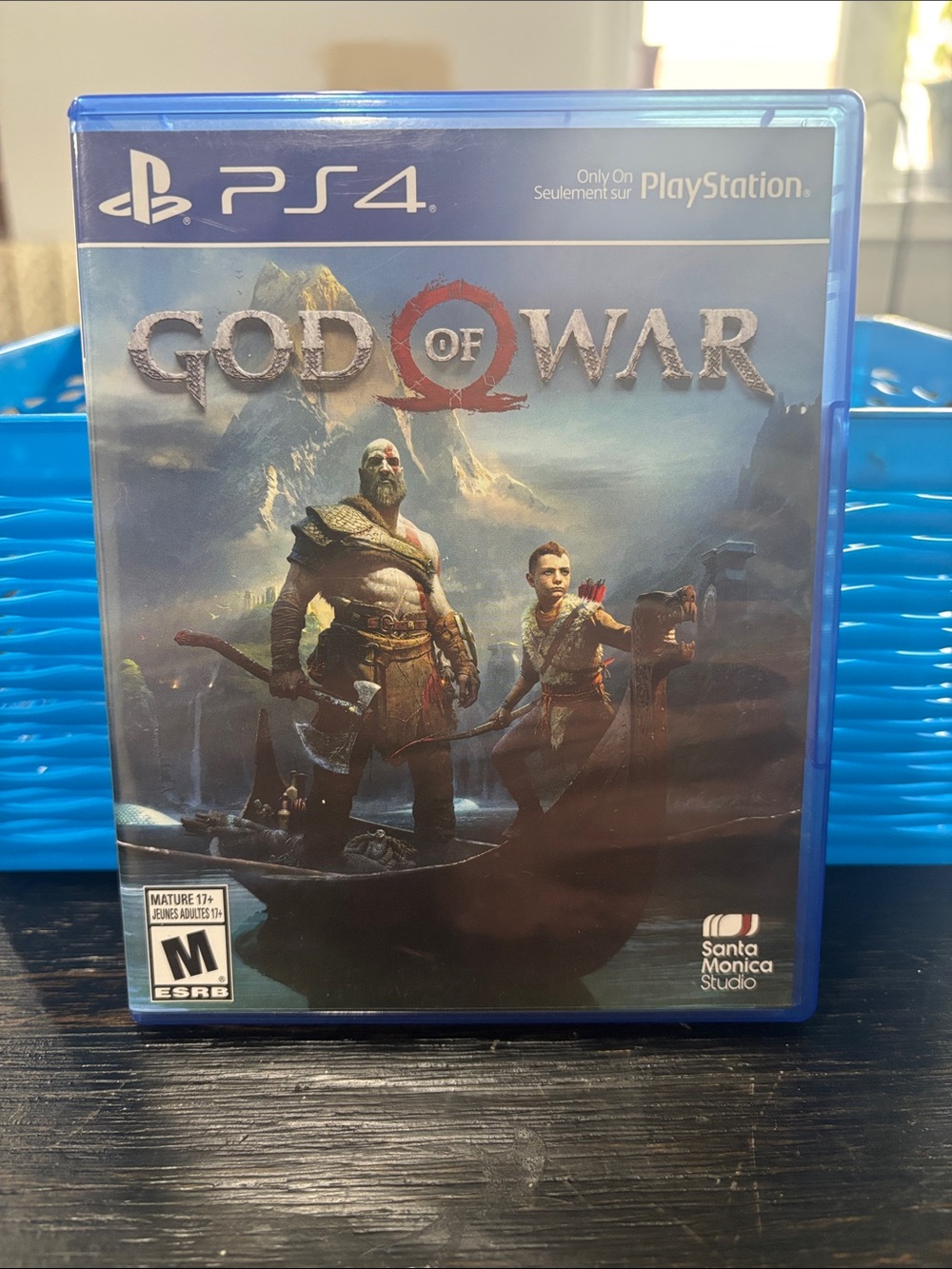 Sony PS4 God of War in Blue Case